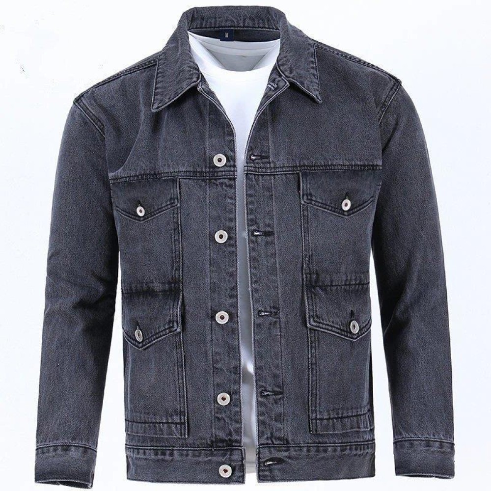 keocsale 2023 Spring and Autumn New Japanese Denim Jacket Men's Trendy Brand American Street Trend Youth Casual Jacket Top